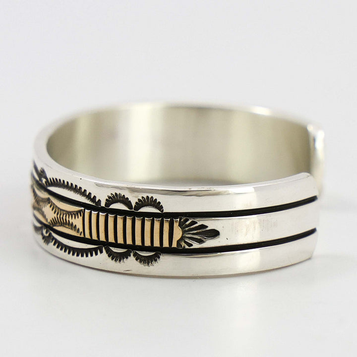 Gold on Silver Cuff