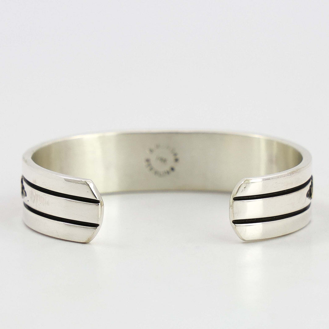 Gold on Silver Cuff