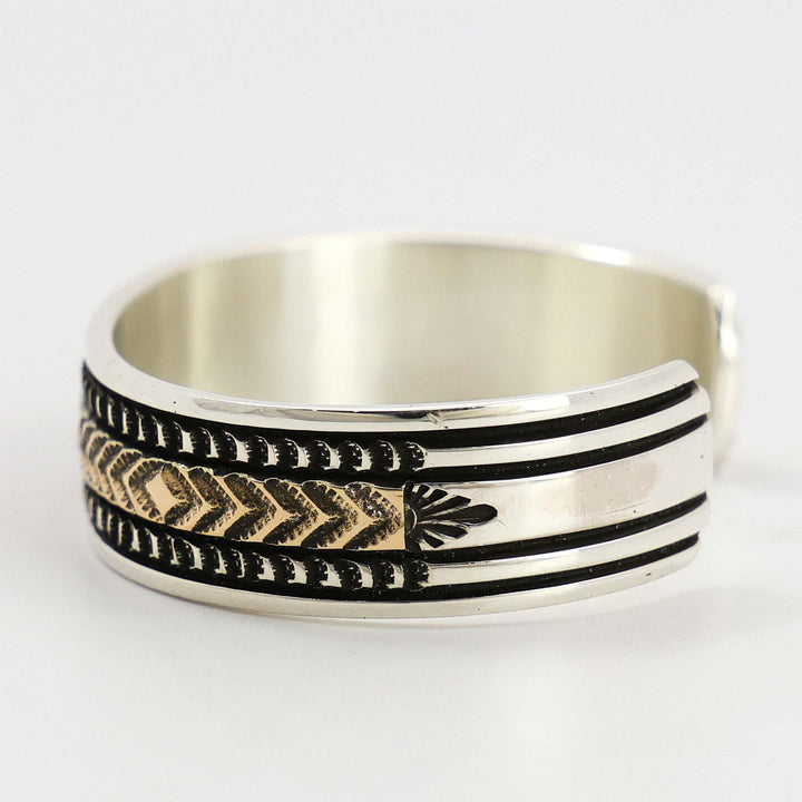 Gold on Silver Cuff