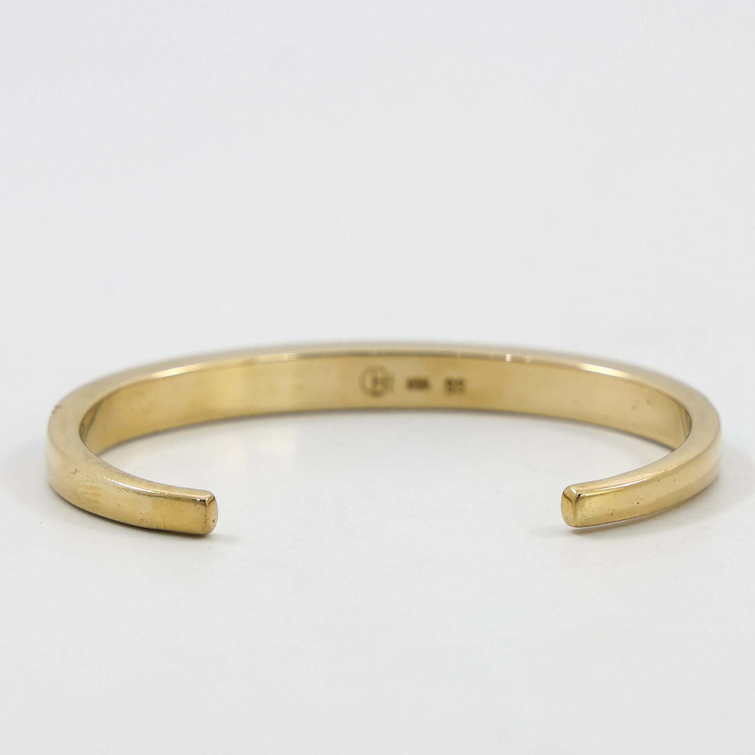 Gold and Turquoise Cuff