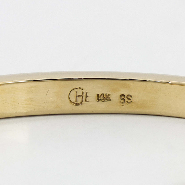 Gold and Turquoise Cuff