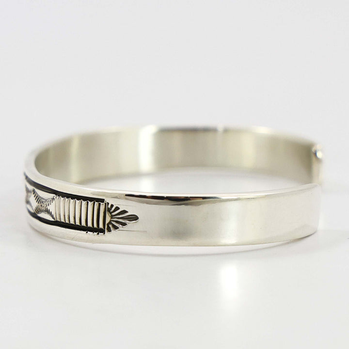 Stamped Silver Cuff