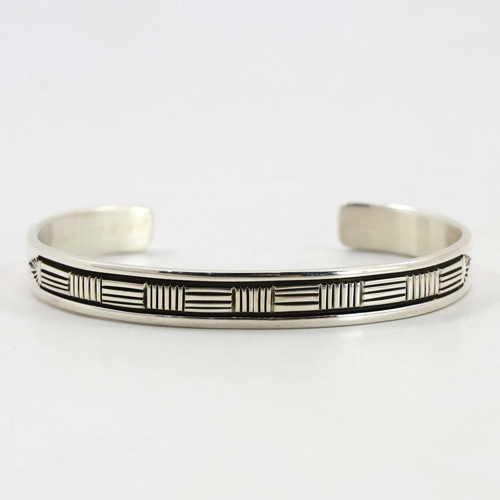 Stamped Silver Cuff