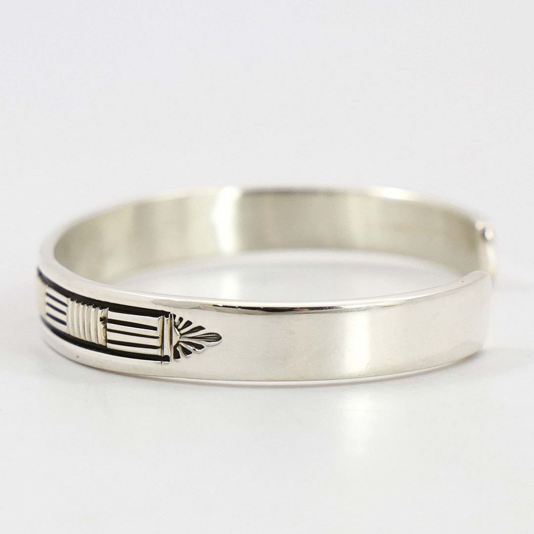 Stamped Silver Cuff
