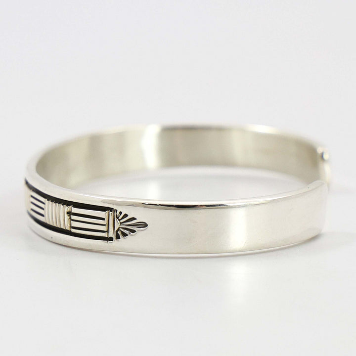 Stamped Silver Cuff