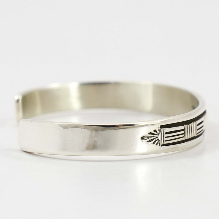 Stamped Silver Cuff