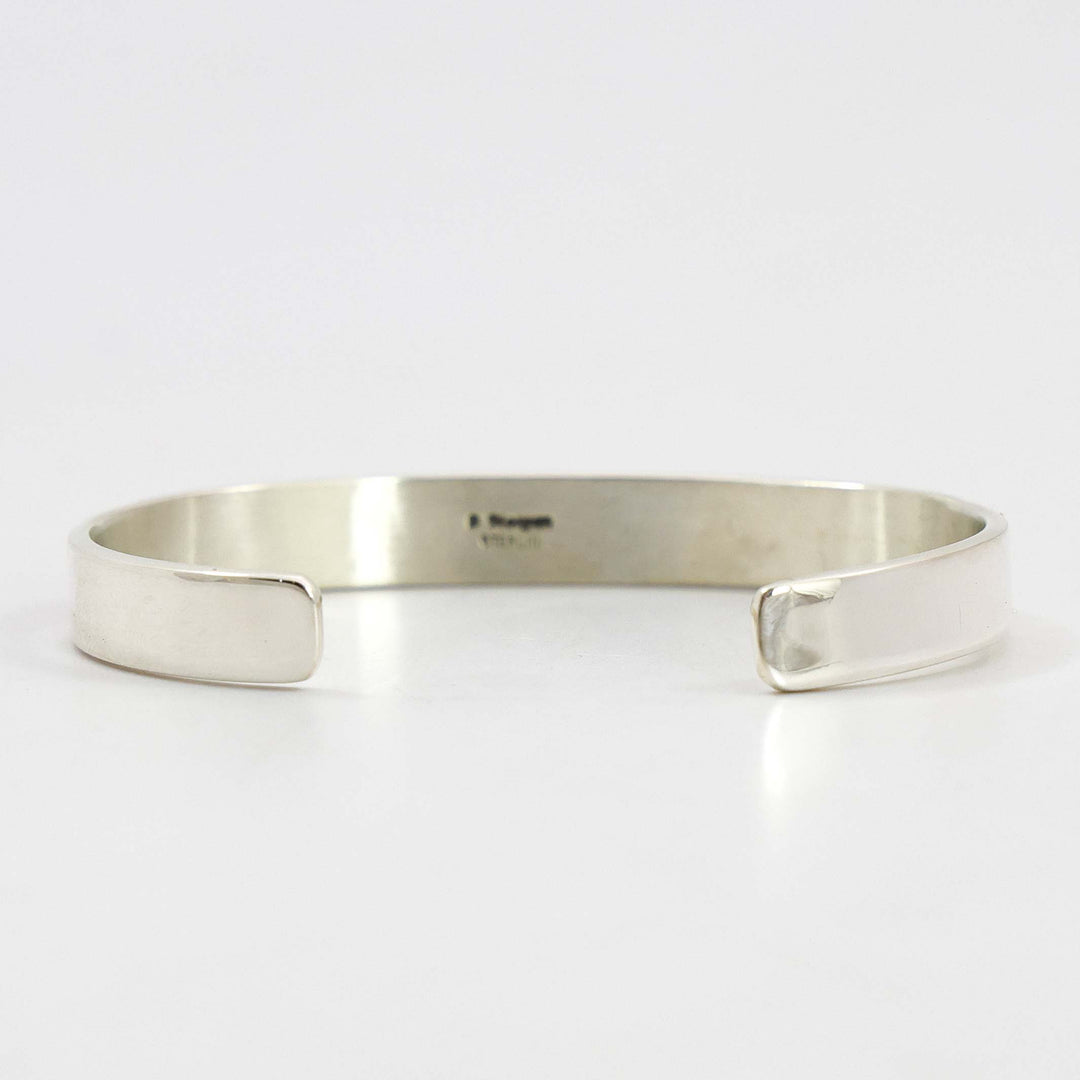 Stamped Silver Cuff