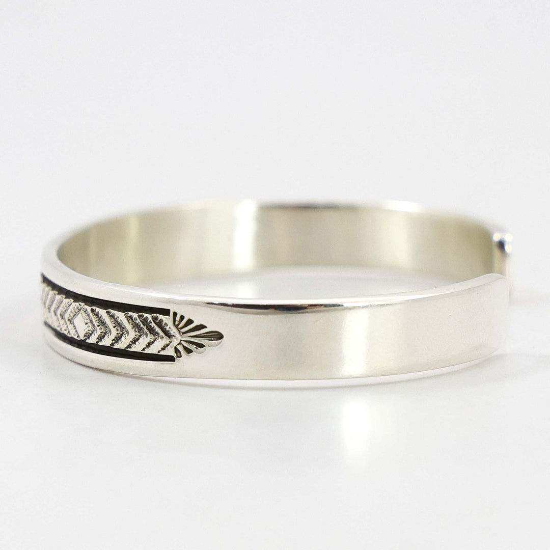 Stamped Silver Cuff