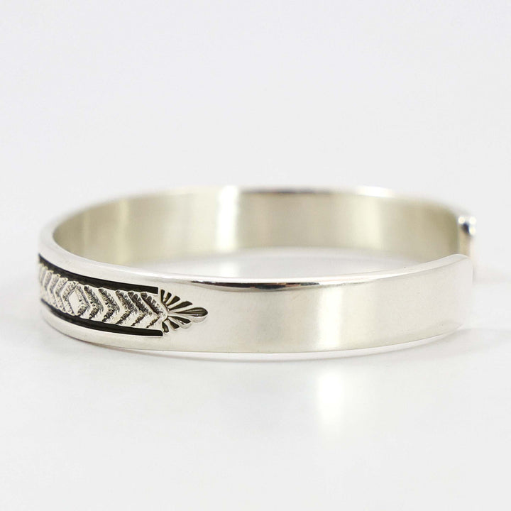 Stamped Silver Cuff
