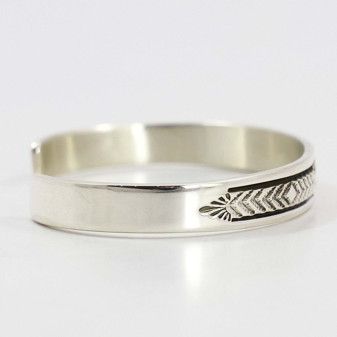 Stamped Silver Cuff