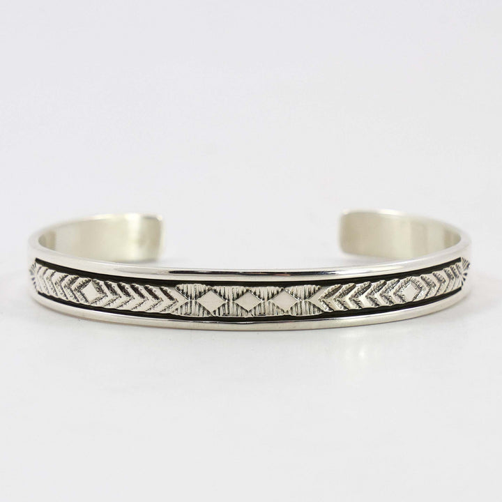 Stamped Silver Cuff