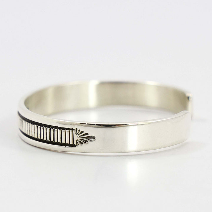 Stamped Silver Cuff