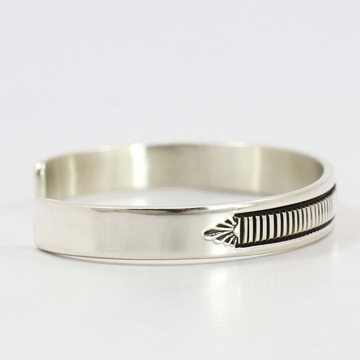 Stamped Silver Cuff