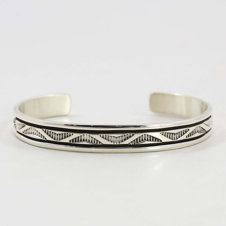 Stamped Silver Cuff
