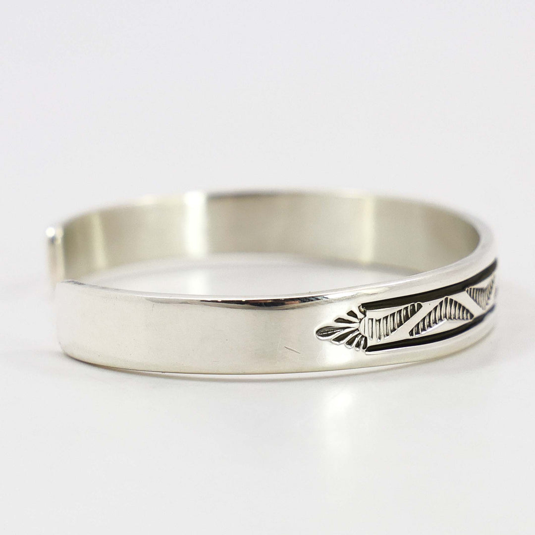 Stamped Silver Cuff