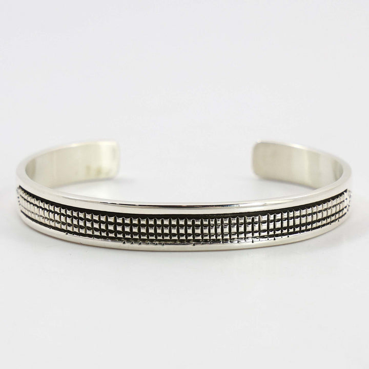 Stamped Silver Cuff