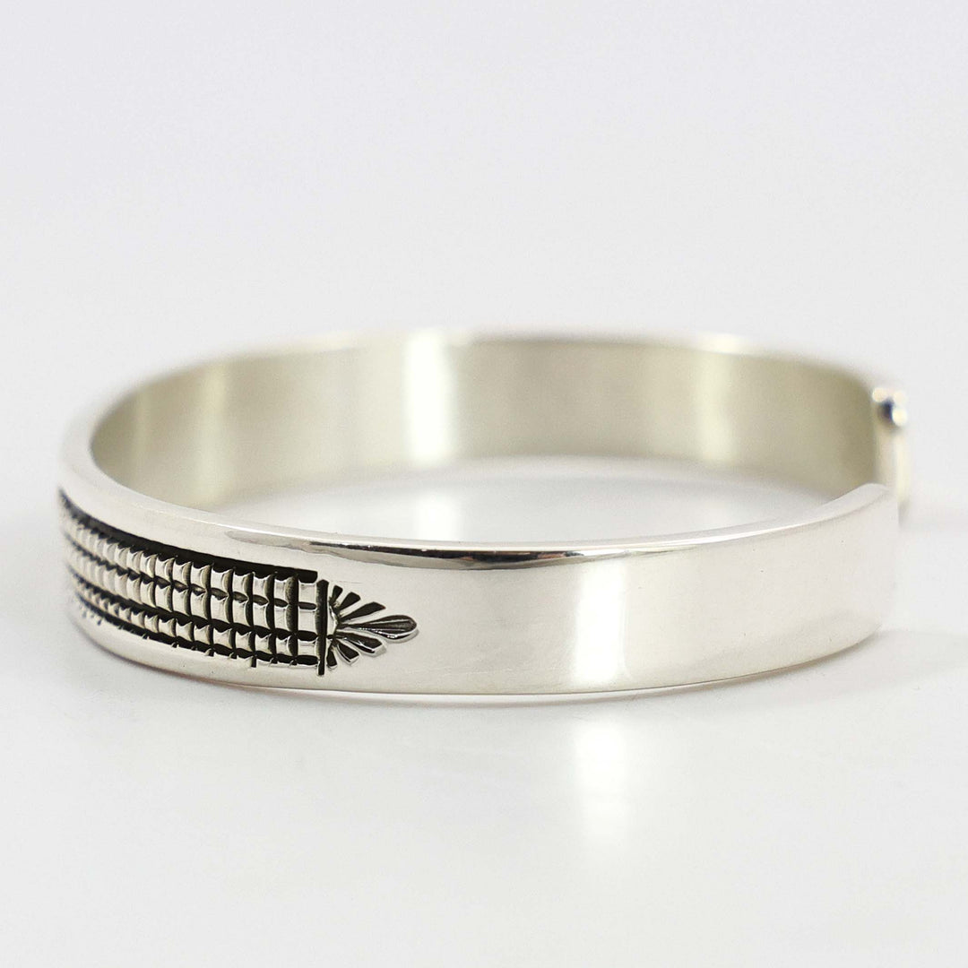Stamped Silver Cuff