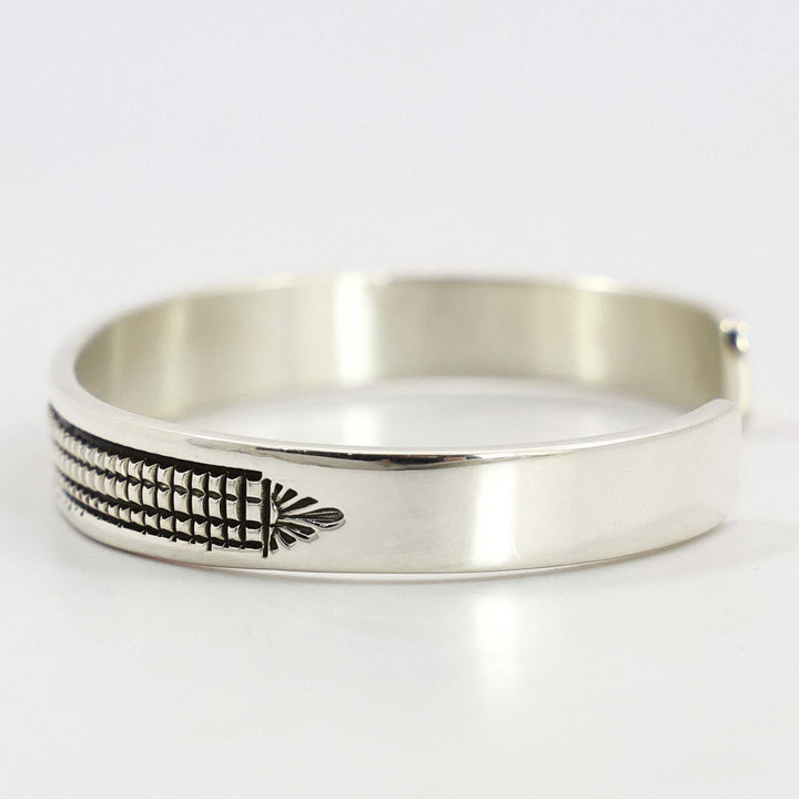 Stamped Silver Cuff