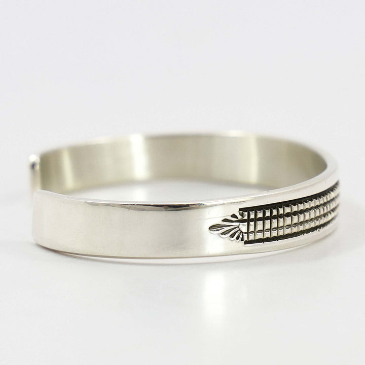 Stamped Silver Cuff
