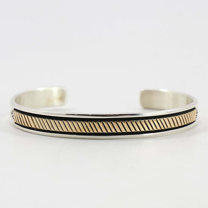 Gold on Silver Cuff