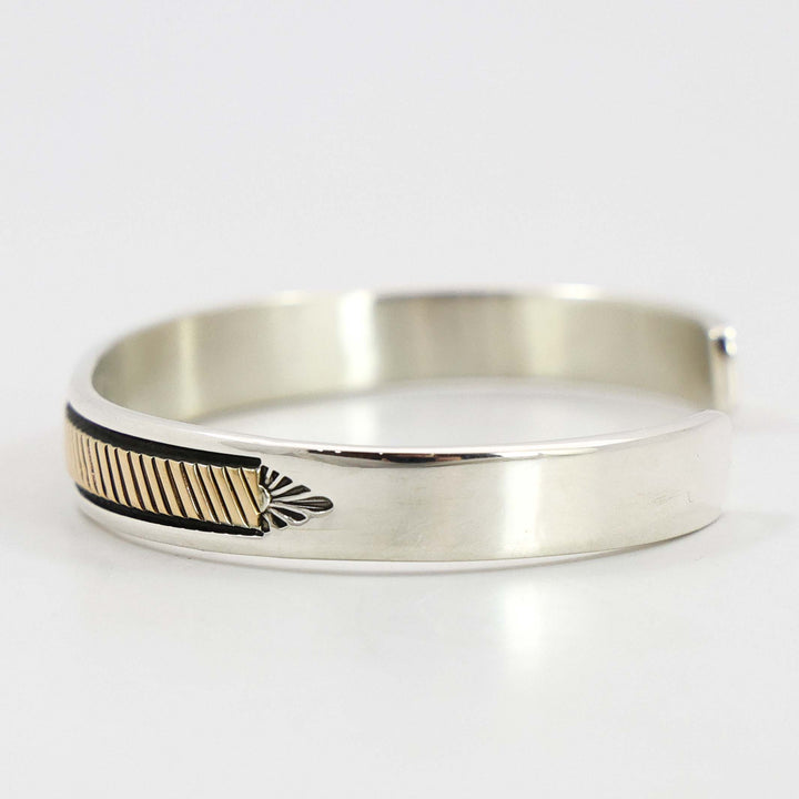 Gold on Silver Cuff