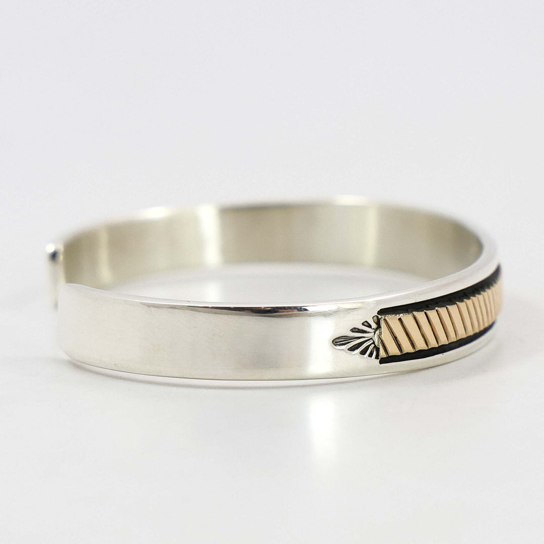 Gold on Silver Cuff