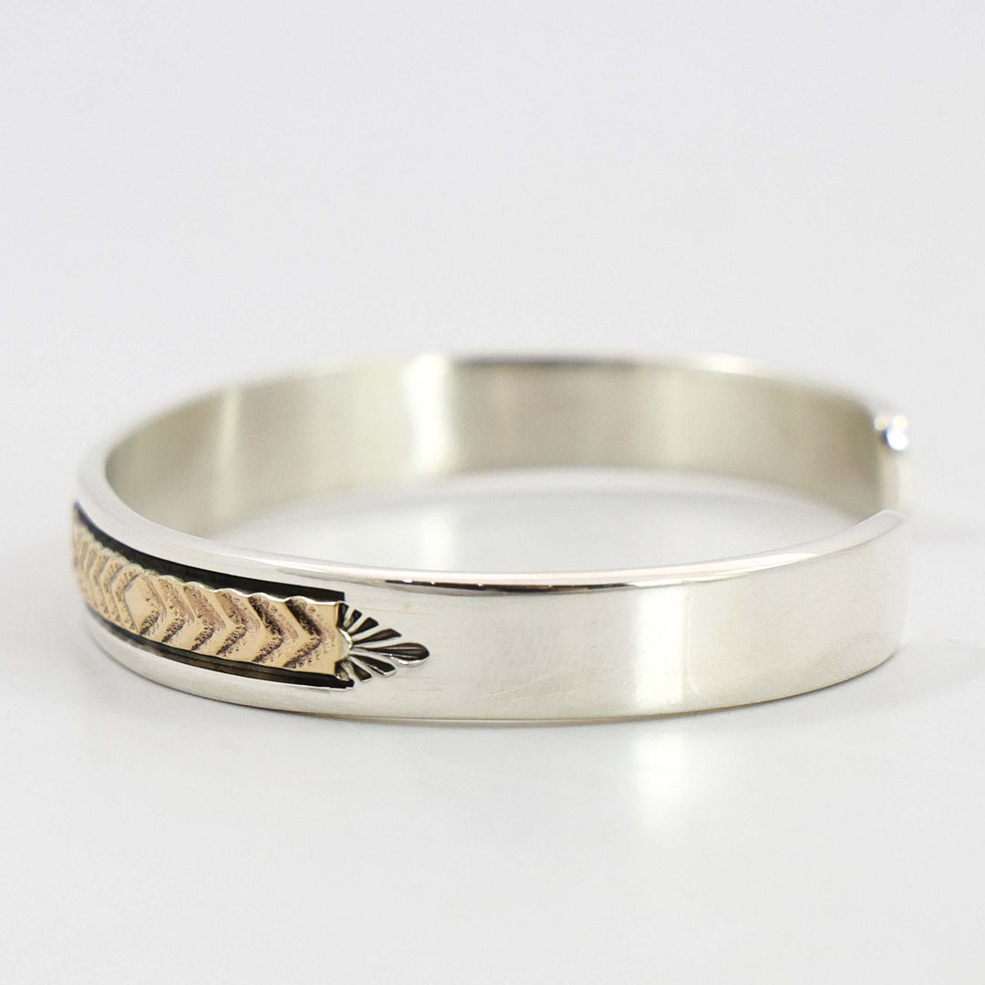Gold on Silver Cuff