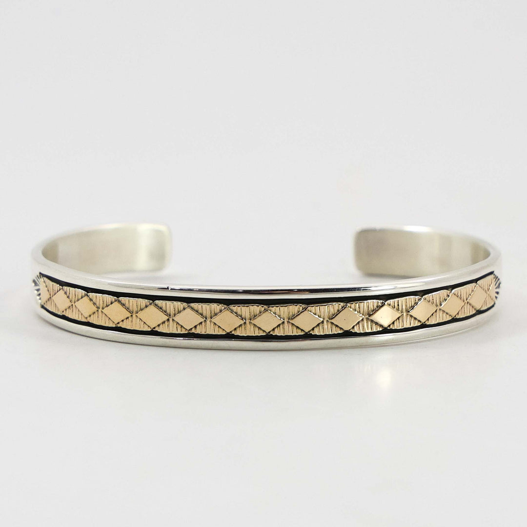 Gold on Silver Cuff