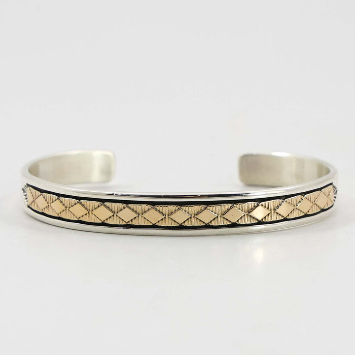 Gold on Silver Cuff