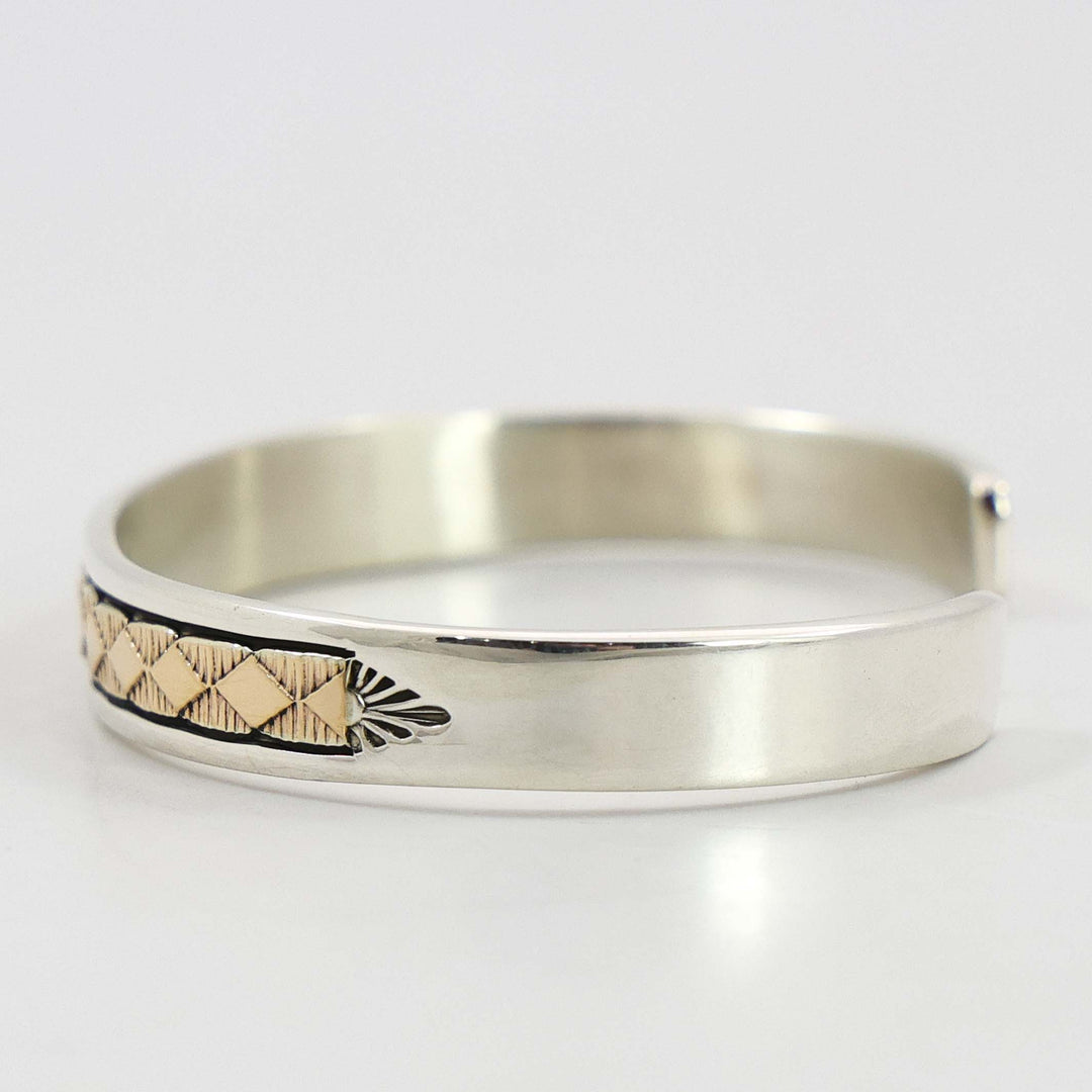 Gold on Silver Cuff
