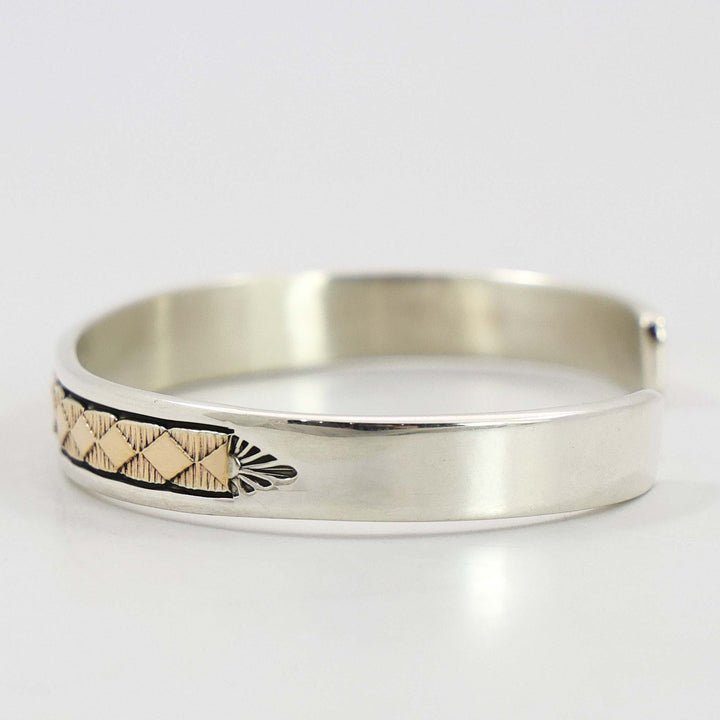 Gold on Silver Cuff