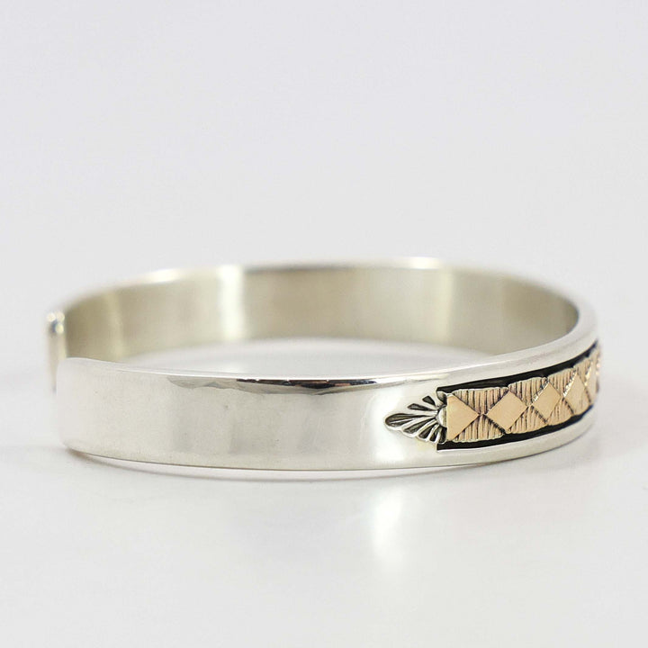 Gold on Silver Cuff