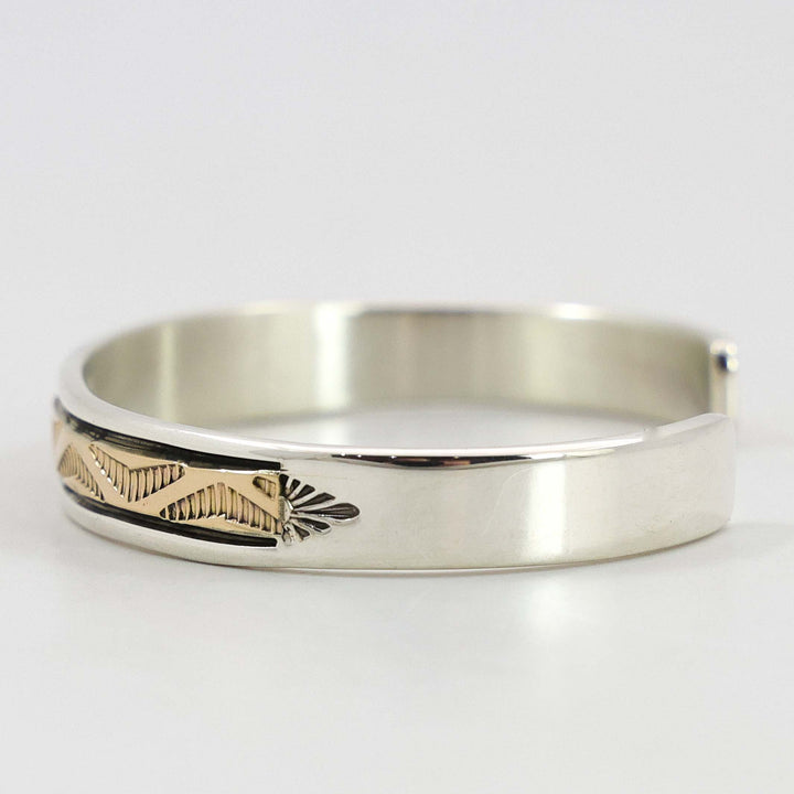 Gold on Silver Cuff