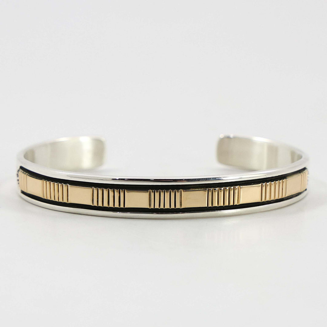 Gold on Silver Cuff