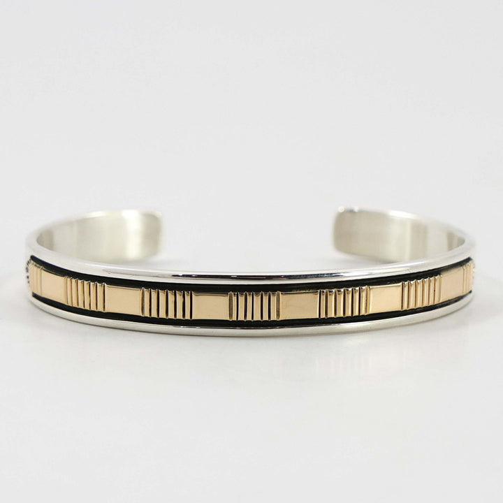 Gold on Silver Cuff