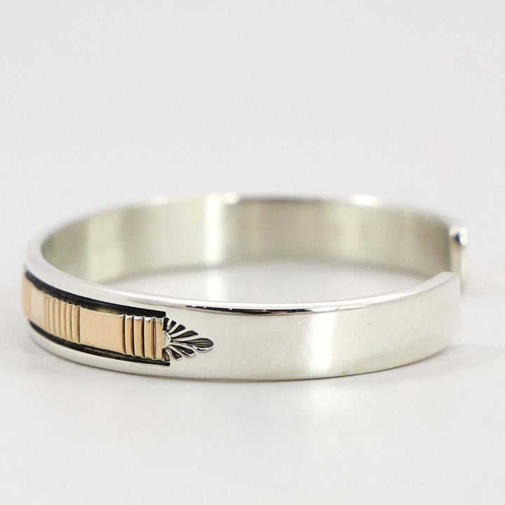 Gold on Silver Cuff