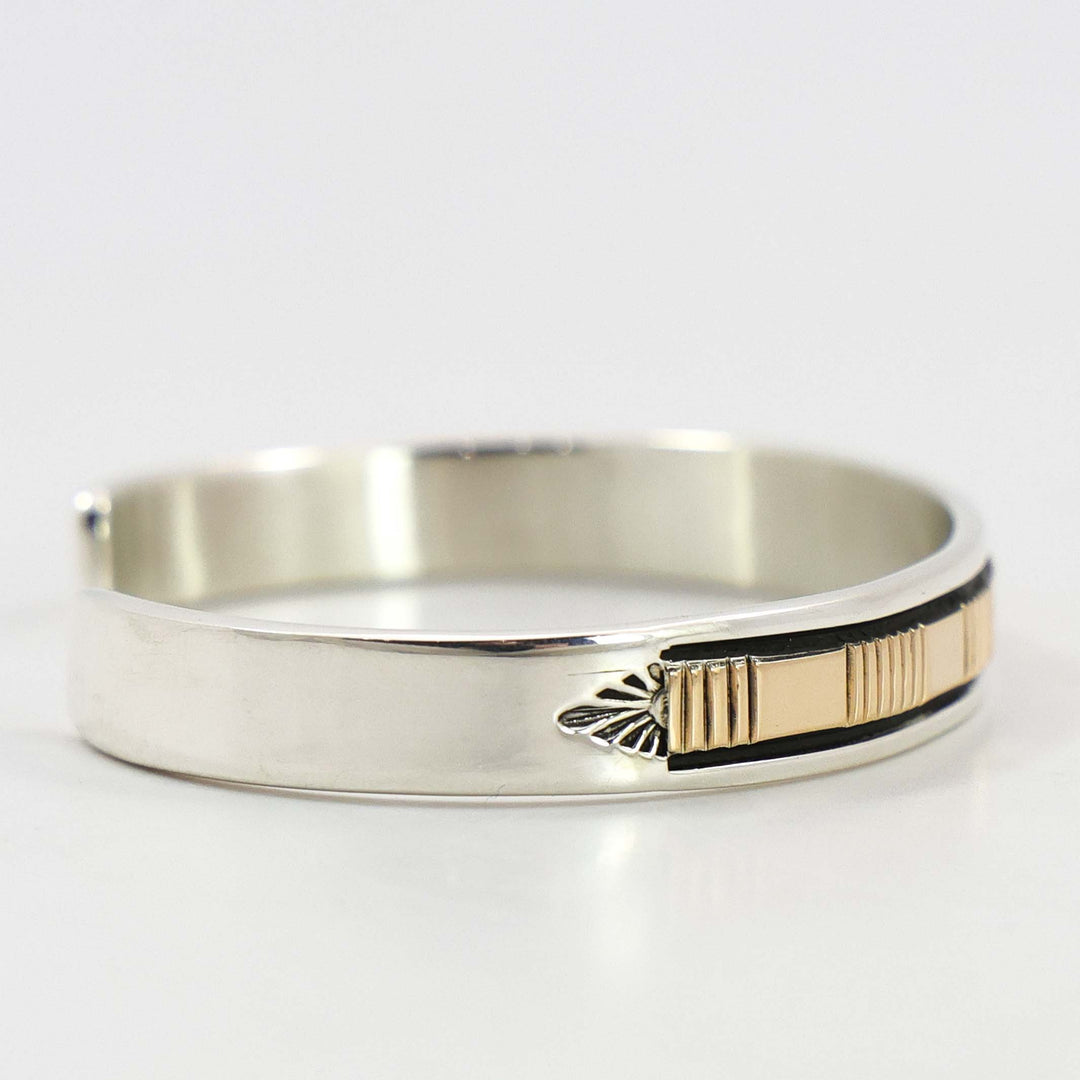 Gold on Silver Cuff