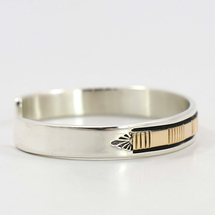 Gold on Silver Cuff
