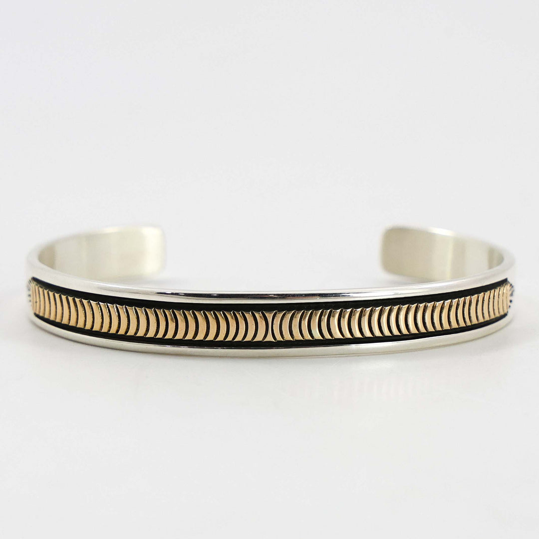 Gold on Silver Cuff