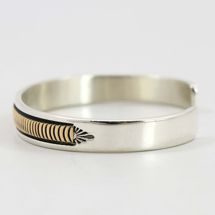 Gold on Silver Cuff