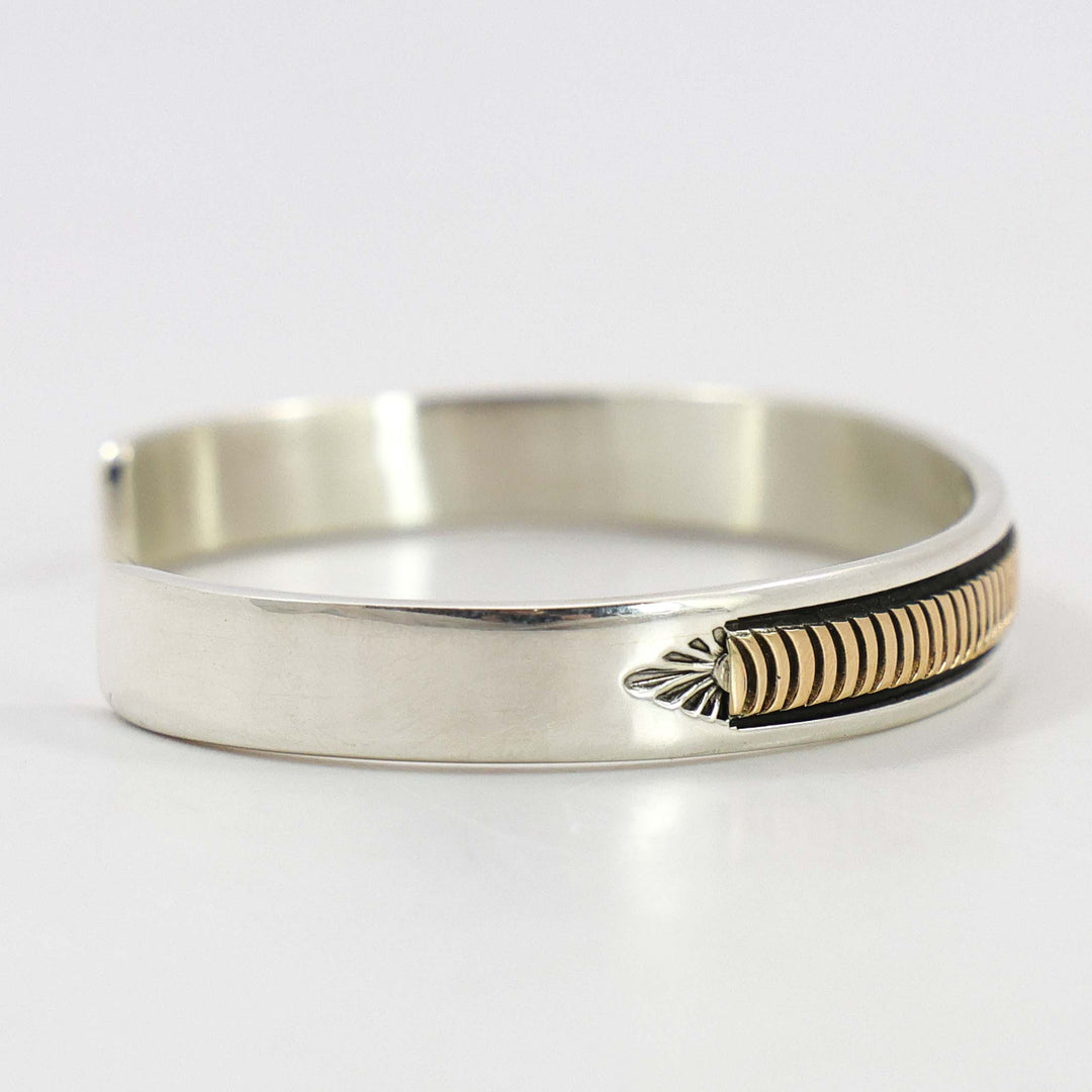 Gold on Silver Cuff