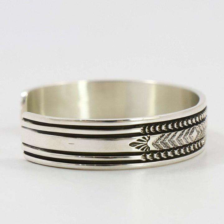 Stamped Silver Cuff