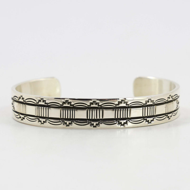 Stamped Silver Cuff