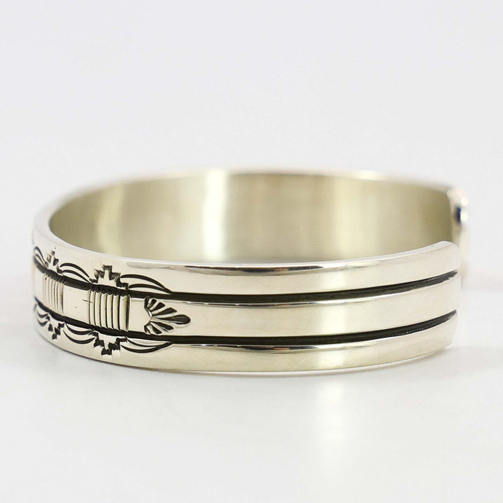 Stamped Silver Cuff