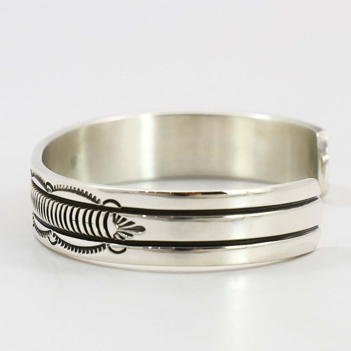 Stamped Silver Cuff