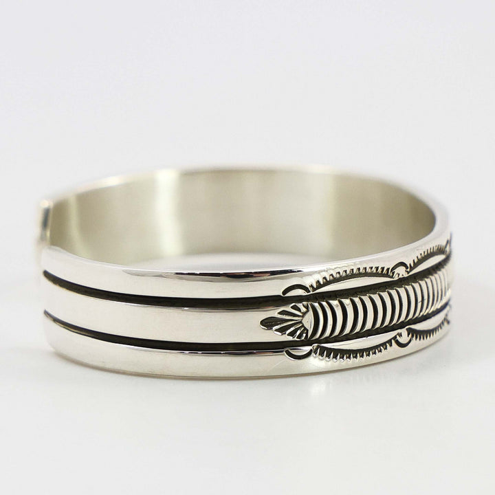 Stamped Silver Cuff