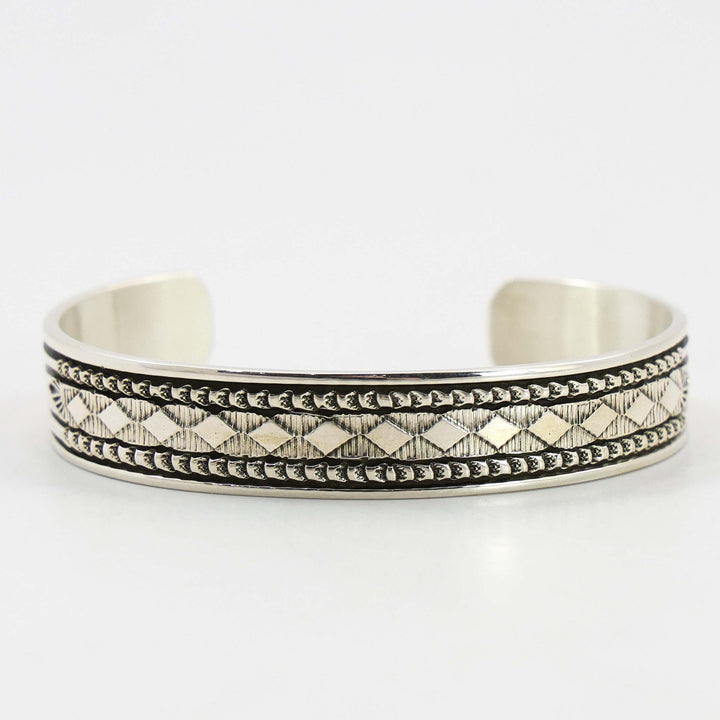 Stamped Silver Cuff
