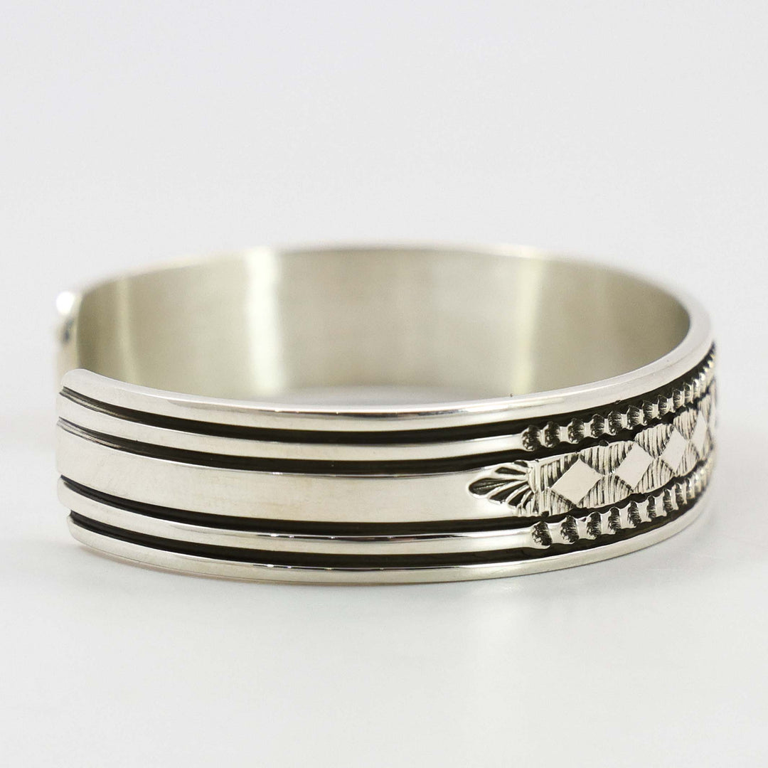 Stamped Silver Cuff