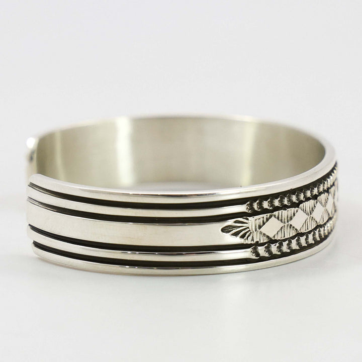 Stamped Silver Cuff
