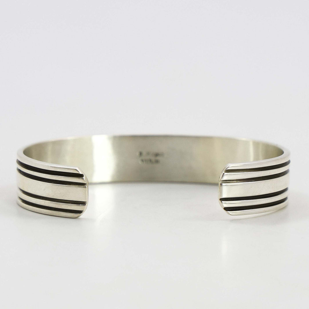 Stamped Silver Cuff